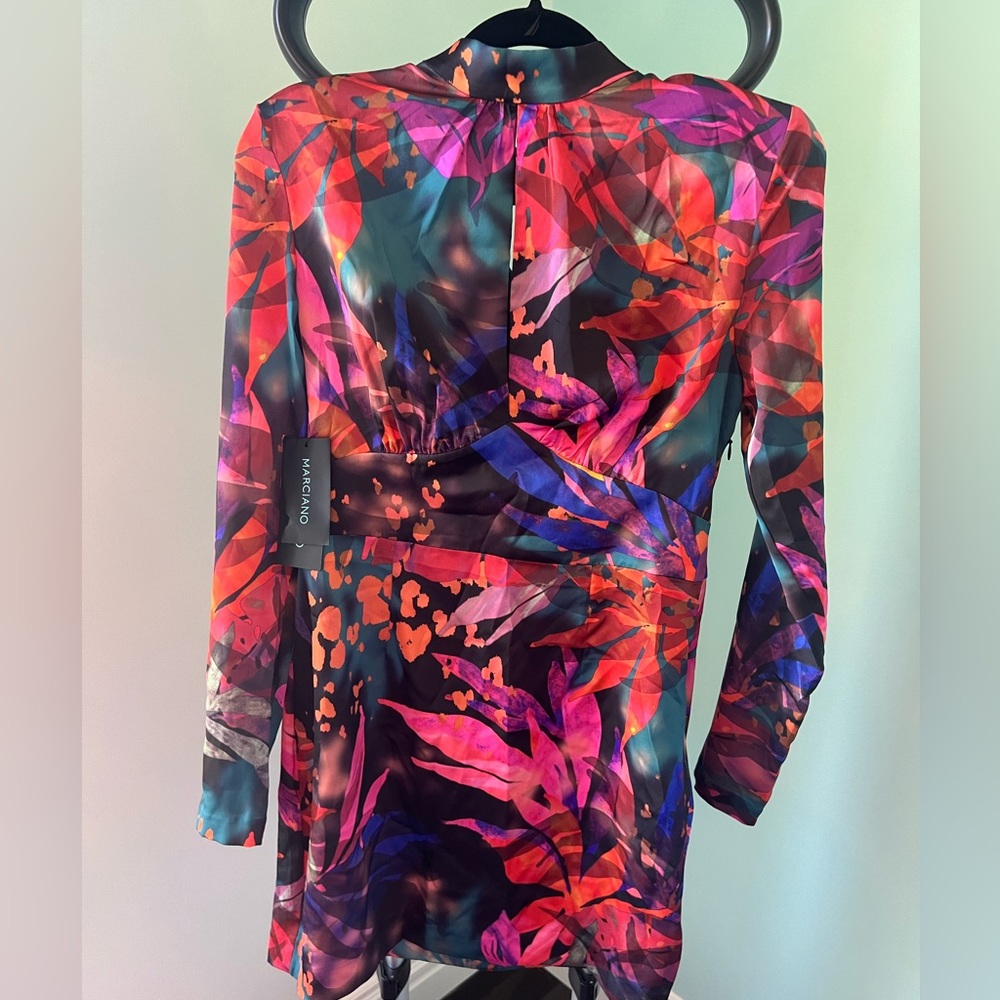 Marciano vibrant long sleeve mini dress size 10 - Picture 4 of 8